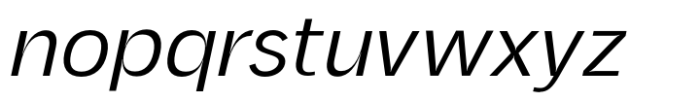 Baline Light Italic Font LOWERCASE
