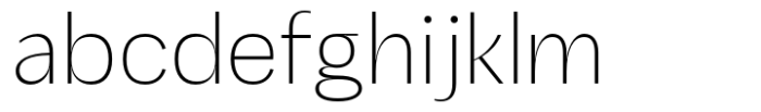 Baline Thin Font LOWERCASE