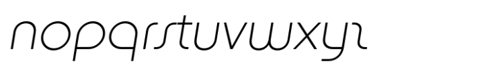 Balistine Thin Italic Font LOWERCASE