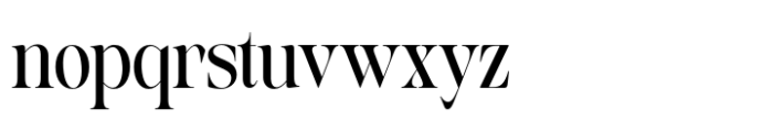 Baliths Serif Condensed Font LOWERCASE