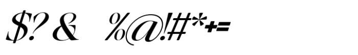 Baliths Serif Italic Expended Font OTHER CHARS