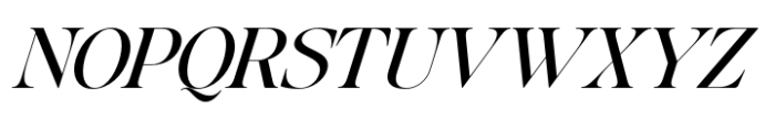 Baliths Serif Italic Expended Font UPPERCASE