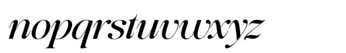 Baliths Serif Italic Expended Font LOWERCASE