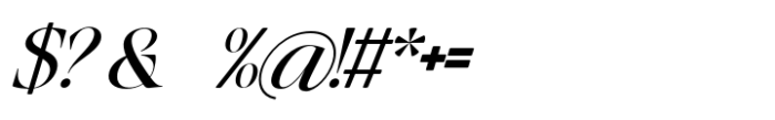Baliths Serif Italic Font OTHER CHARS