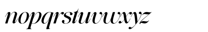 Baliths Serif Italic Font LOWERCASE