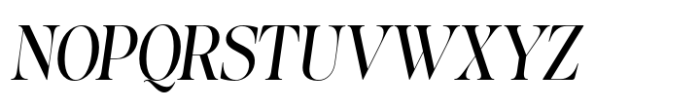 Baliths Serif Slant Condensed Font UPPERCASE