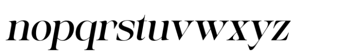 Baliths Serif Slant Expended Font LOWERCASE