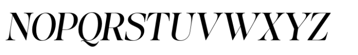 Baliths Serif Slant Font UPPERCASE