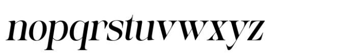 Baliths Serif Slant Font LOWERCASE