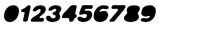 Balium Blur Extra Bold Fill Oblique Font OTHER CHARS