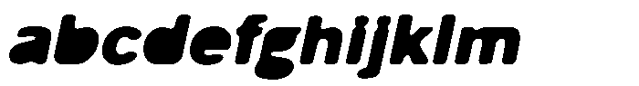 Balium Blur Extra Bold Fill Oblique FONT