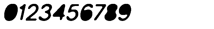 Balium Blur Regular Fill Oblique Font OTHER CHARS