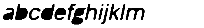 Balium Blur Regular Fill Oblique FONT