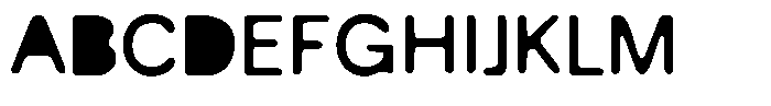 Balium Blur Regular Filled Font UPPERCASE