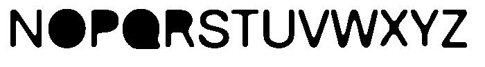 Balium Blur Regular Filled Font UPPERCASE