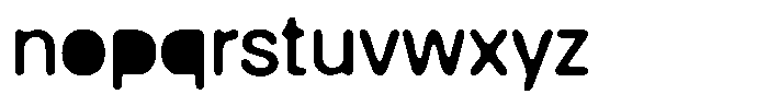 Balium Blur Regular Filled Font LOWERCASE