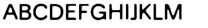 Balium Blur Regular Font UPPERCASE