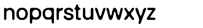 Balium Blur Regular Font LOWERCASE