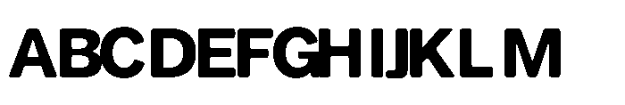 Balium Bold Bad Kerning Font UPPERCASE