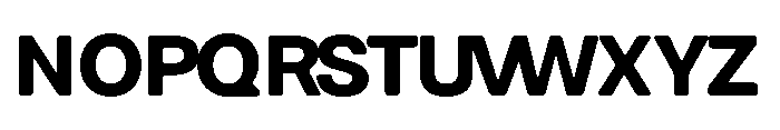Balium Bold Bad Kerning Font UPPERCASE