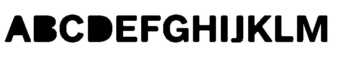 Balium Bold Fill Font UPPERCASE
