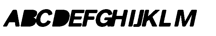 Balium Bold Oblique BKF Font UPPERCASE