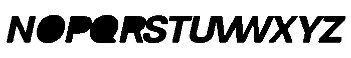 Balium Bold Oblique BKF Font UPPERCASE