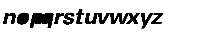Balium Bold Oblique BKF Font LOWERCASE