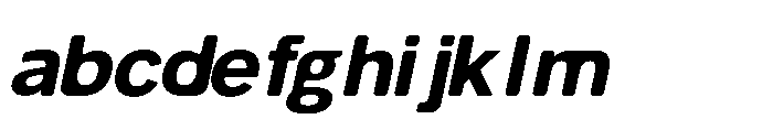 Balium Bold Oblique Bad Kerning FONT