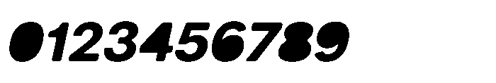 Balium Bold Oblique Fill Font OTHER CHARS