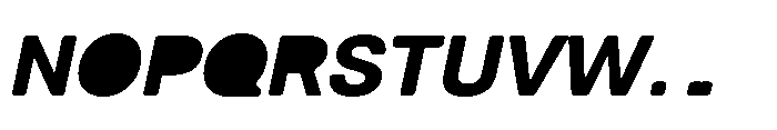 Balium Bold Oblique Fill Font UPPERCASE