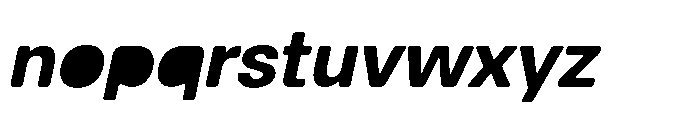 Balium Bold Oblique Fill Font LOWERCASE