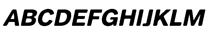 Balium Bold Oblique Font UPPERCASE