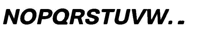 Balium Bold Oblique Font UPPERCASE