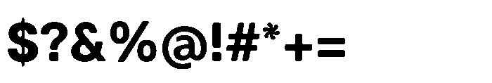 Balium Bold Font OTHER CHARS