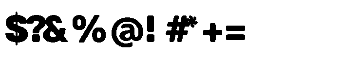 Balium Extra Bold Bad Kerning Font OTHER CHARS