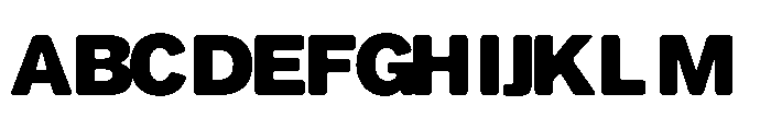 Balium Extra Bold Bad Kerning Font UPPERCASE