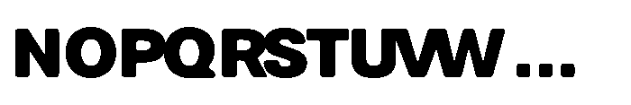 Balium Extra Bold Bad Kerning Font UPPERCASE