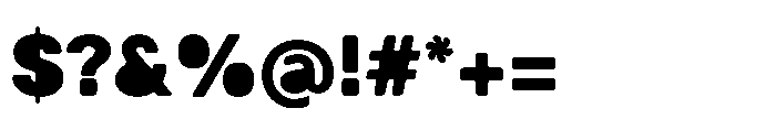 Balium Extra Bold Fill Font OTHER CHARS