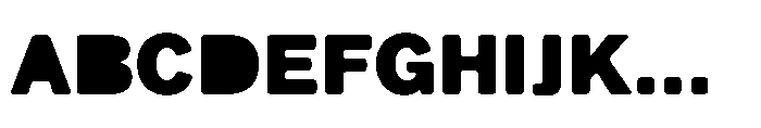 Balium Extra Bold Fill Font UPPERCASE