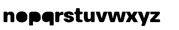 Balium Extra Bold Fill Font LOWERCASE