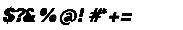 Balium Extra Bold Oblique BKF Font OTHER CHARS