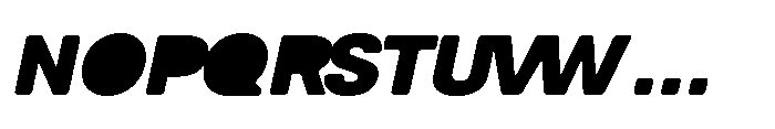 Balium Extra Bold Oblique BKF Font UPPERCASE