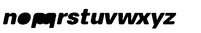 Balium Extra Bold Oblique BKF Font LOWERCASE