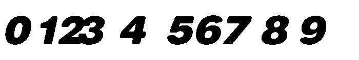 Balium Extra Bold Oblique Bad Kerning Font OTHER CHARS