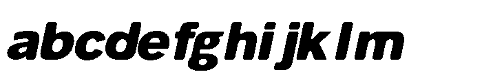 Balium Extra Bold Oblique Bad Kerning FONT