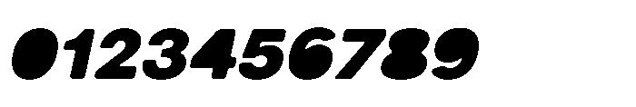 Balium Extra Bold Oblique Fill Font OTHER CHARS