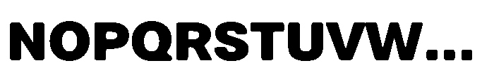 Balium Extra Bold Font UPPERCASE