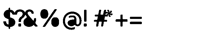Balium Medium BKF Font OTHER CHARS