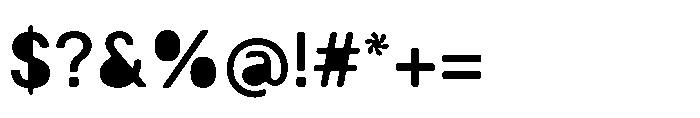 Balium Medium Fill Font OTHER CHARS